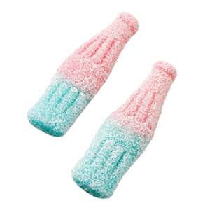 pink and blue fizzy sweets