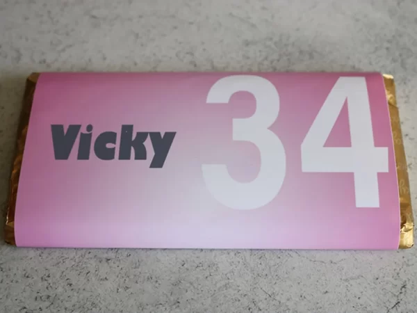 Candy Collections birthday personalised chocolate bar