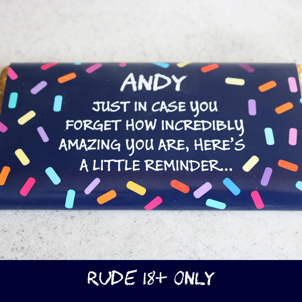 Candy Collections Personalised Chocolate Bars