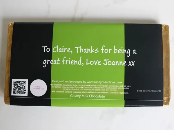 Candy Collections Personalised Chocolate Bar